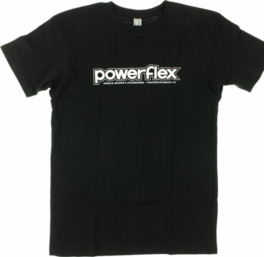 Clothing & Accessories Powerflex | Powerflex Logo Ss Black/Wht