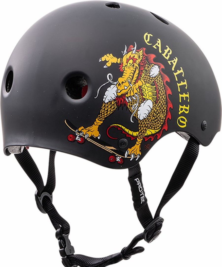 Clothing & Accessories Pro Tec | Protec Cab Classic M-Matte Black Dragon Helmet