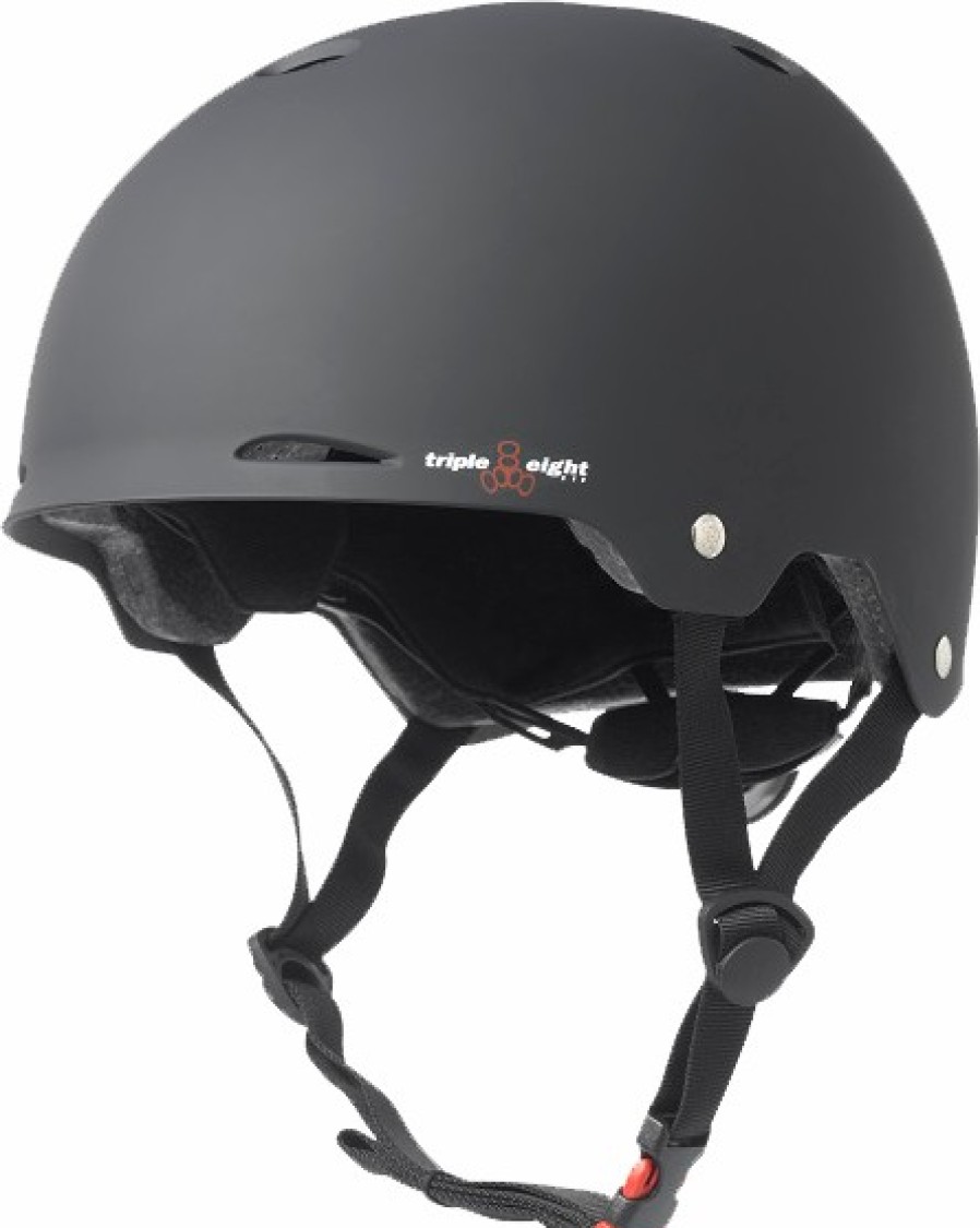 Clothing & Accessories triple eight | T8 Gotham Helmet Black Rubber Cpsc/Astm – S/M