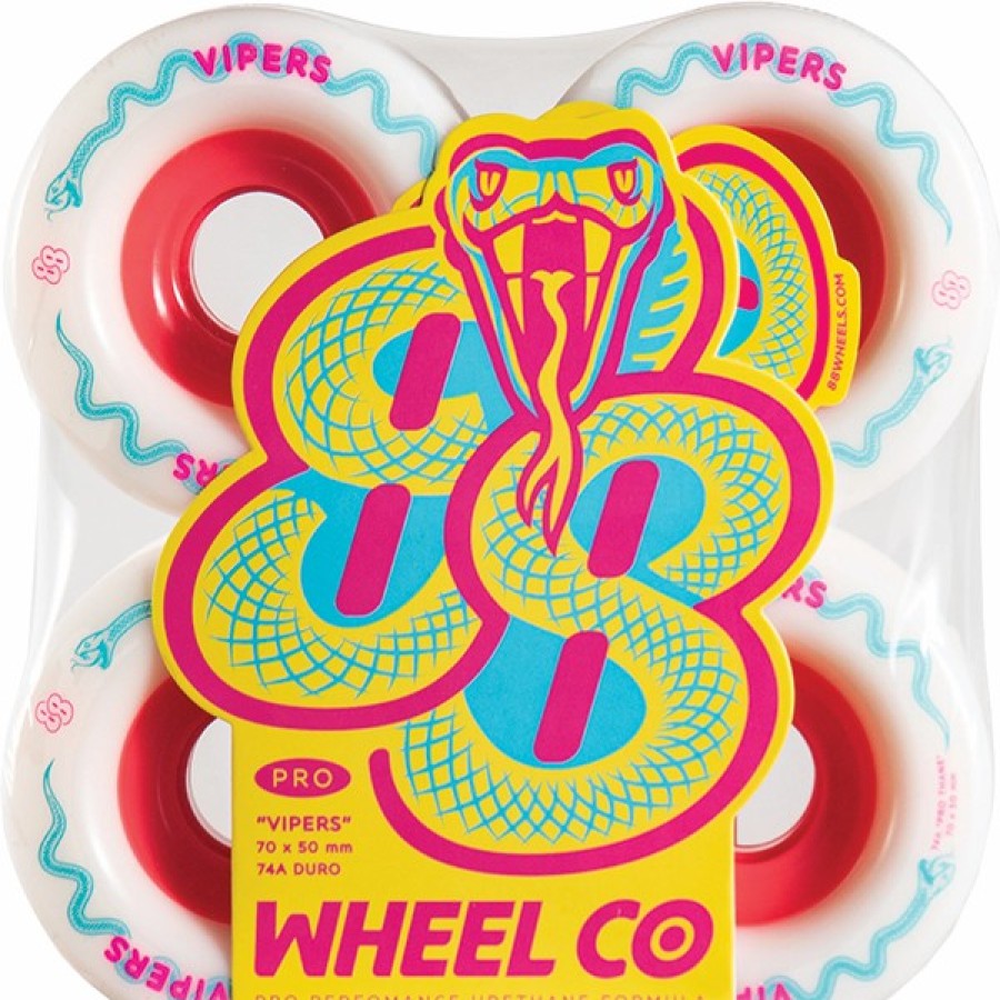 Components EEW | 88 Wheels Viper Pro Freeride 70Mm 74A White X4