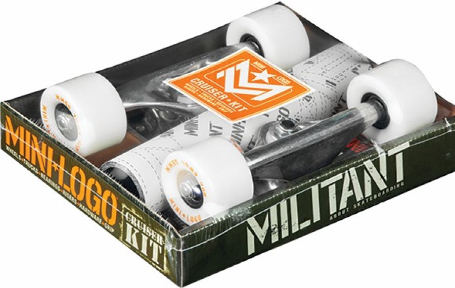 Components Mini Logo | Ml Cruiser Kit Comp Pack 8.0 Raw 55Mm/80A Wht X2