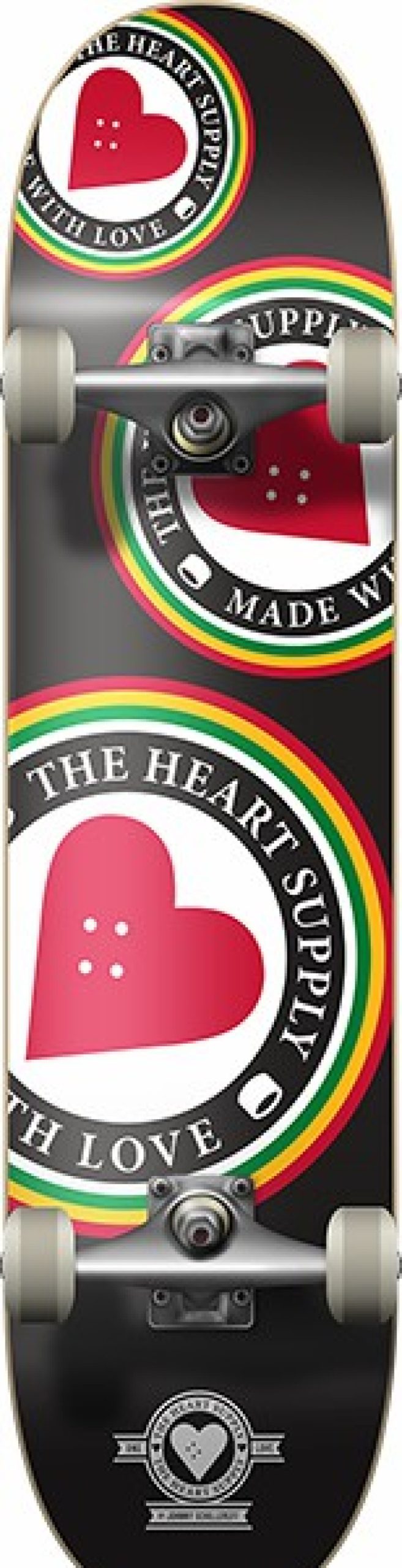 Skateboards HEA | Heart Supply Orbit Logo Complete-8.0 Black